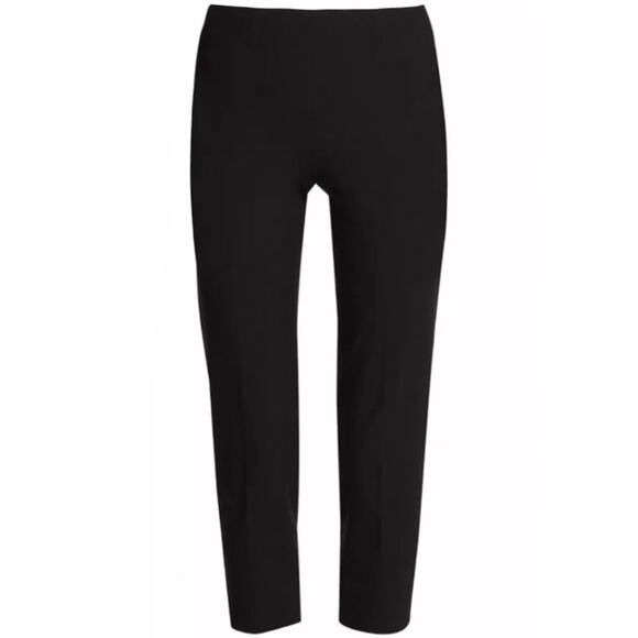Piazza Sempione Audrey Black Straight Leg Crop Pants Size 10